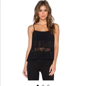 BCBGeneration pleated black tank